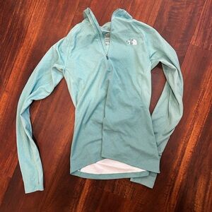 The North Face Teal Quarter-Zip Pullover